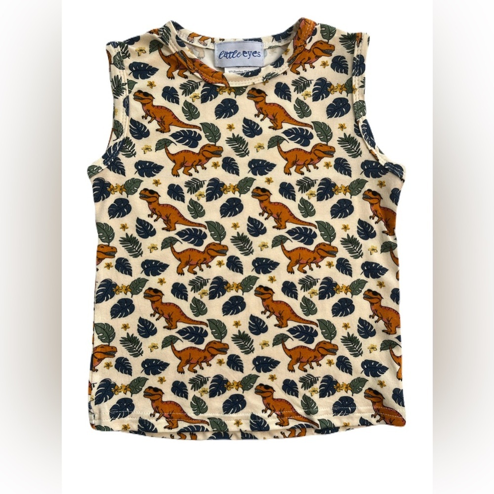 Little Eyes Bamboo Rex + Relax Tank & Shorts Set - Picture 2 of 4